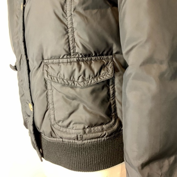 Juicy Couture Black Hooded Down Puffer Coat/Jacket size Medium - Picture 7 of 13